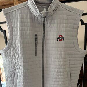 Like New - Ohio State Quilted Performance Vest - Johnnie O